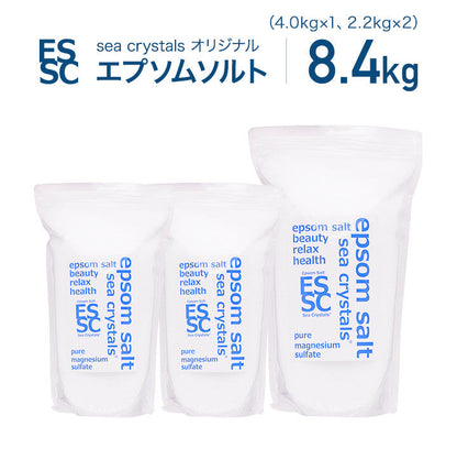 8.4kg(約56回分) シークリスタルス オリジナル 入浴剤　計量スプーン付  国産　【送料無料！(北海道・九州・沖繩を除く）】